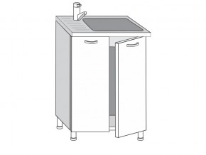 2.60.2мн Шкаф-стол на 600мм под накладную мойку с 2-мя дверцами в Заводоуковске - zavodoukovsk.магазин96.com | фото