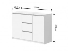 Комод с 3-мя ящиками и дверками СГ Модерн в Заводоуковске - zavodoukovsk.магазин96.com | фото