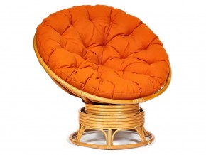 Кресло-качалка Papasan w 23/01 B с подушкой Honey, ткань Оранжевый в Заводоуковске - zavodoukovsk.магазин96.com | фото