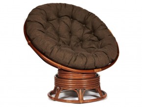 Кресло-качалка Papasan w 23/01 B с подушкой Pecan, ткань Коричневый в Заводоуковске - zavodoukovsk.магазин96.com | фото