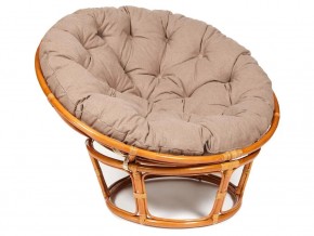 Кресло Papasan 23/01 W с подушкой Cognac, экошерсть Коричневый в Заводоуковске - zavodoukovsk.магазин96.com | фото