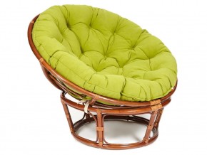 Кресло Papasan 23/01 W с подушкой Pecan, флок Олива в Заводоуковске - zavodoukovsk.магазин96.com | фото