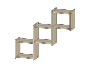 Полка Квадро ясень шимо светлый в Заводоуковске - zavodoukovsk.магазин96.com | фото